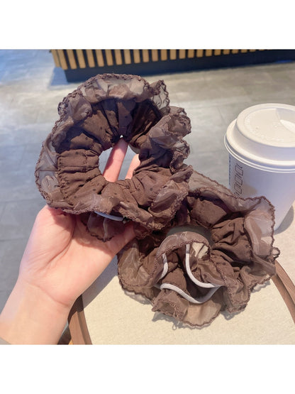 Gifty - Vintage Lace Trim Hair Scrunchie