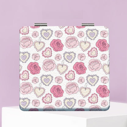 Mirroray - Foldable Heart and Flower Makeup Mirror