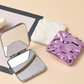 Hammered square folding mirrors - three-variant overview