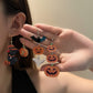 Earedge - Halloween Spooky Motif Drop Earrings, overview