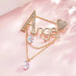 Brovia - Gold Ange Heart Brooch - view 2