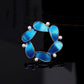 Brovia - Blue Feather Wreath Brooch - view 2