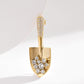 Brovia - Floral Shovel Brooch - view 2