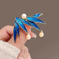 Brovia - Bamboo Leaf Dangle Brooch - view 2