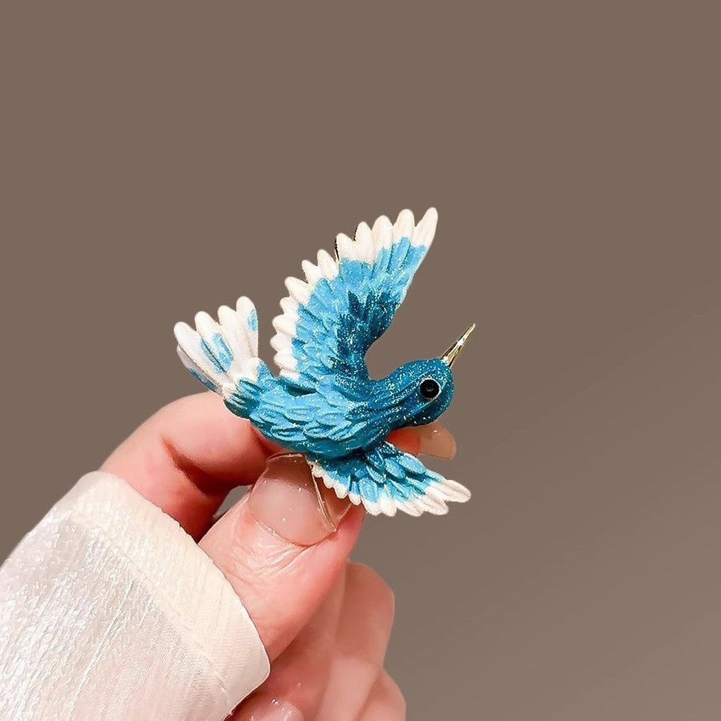Brovia - Flying Hummingbird Brooch - view 2