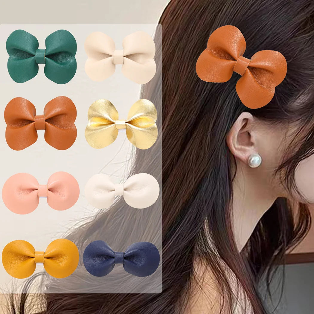 Beau - Solid Bow Elongated Barrette | retained source image | source 02