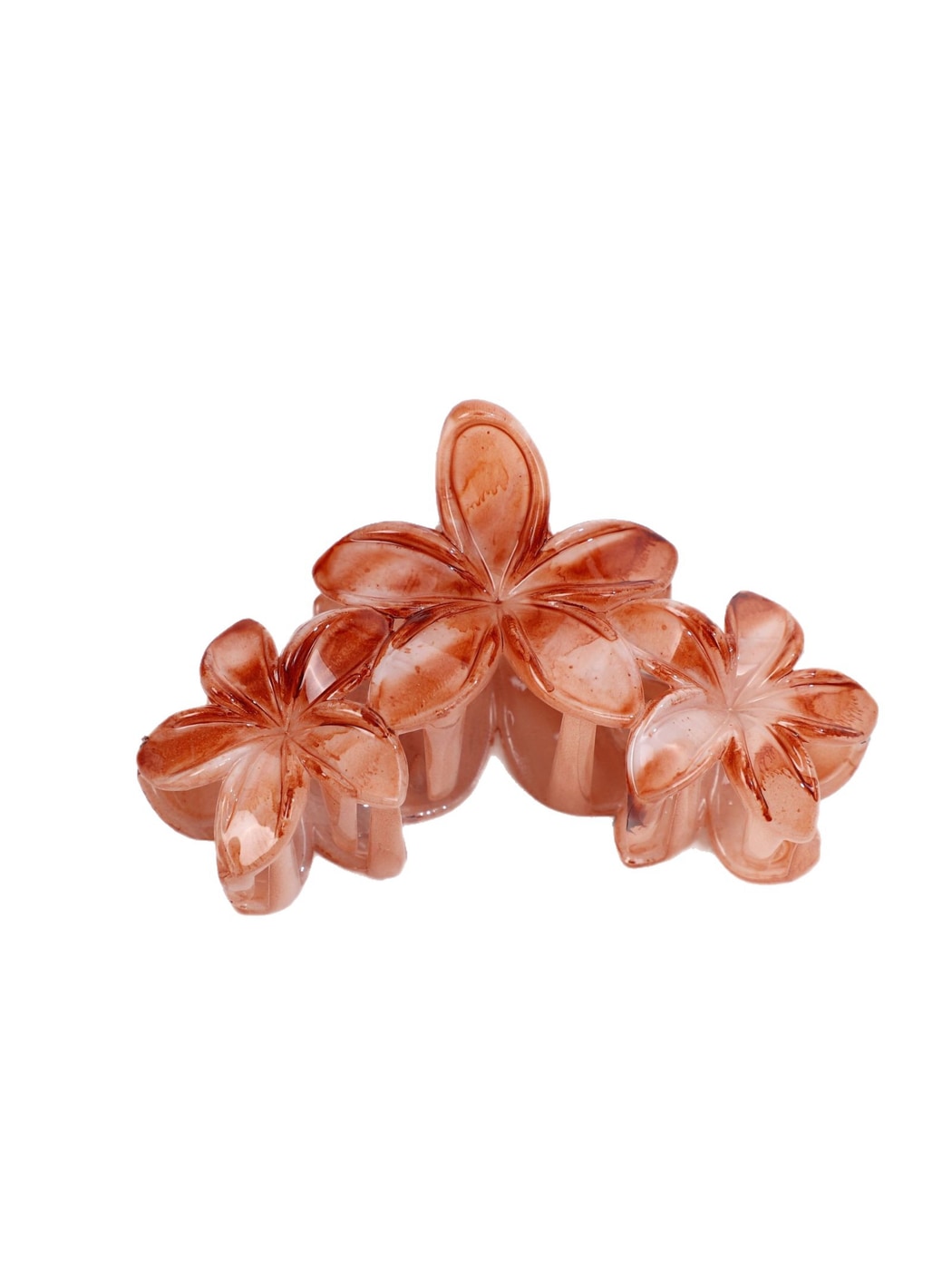 Beau - Plastic and Alloy Floral Hair Styling Claw Clip