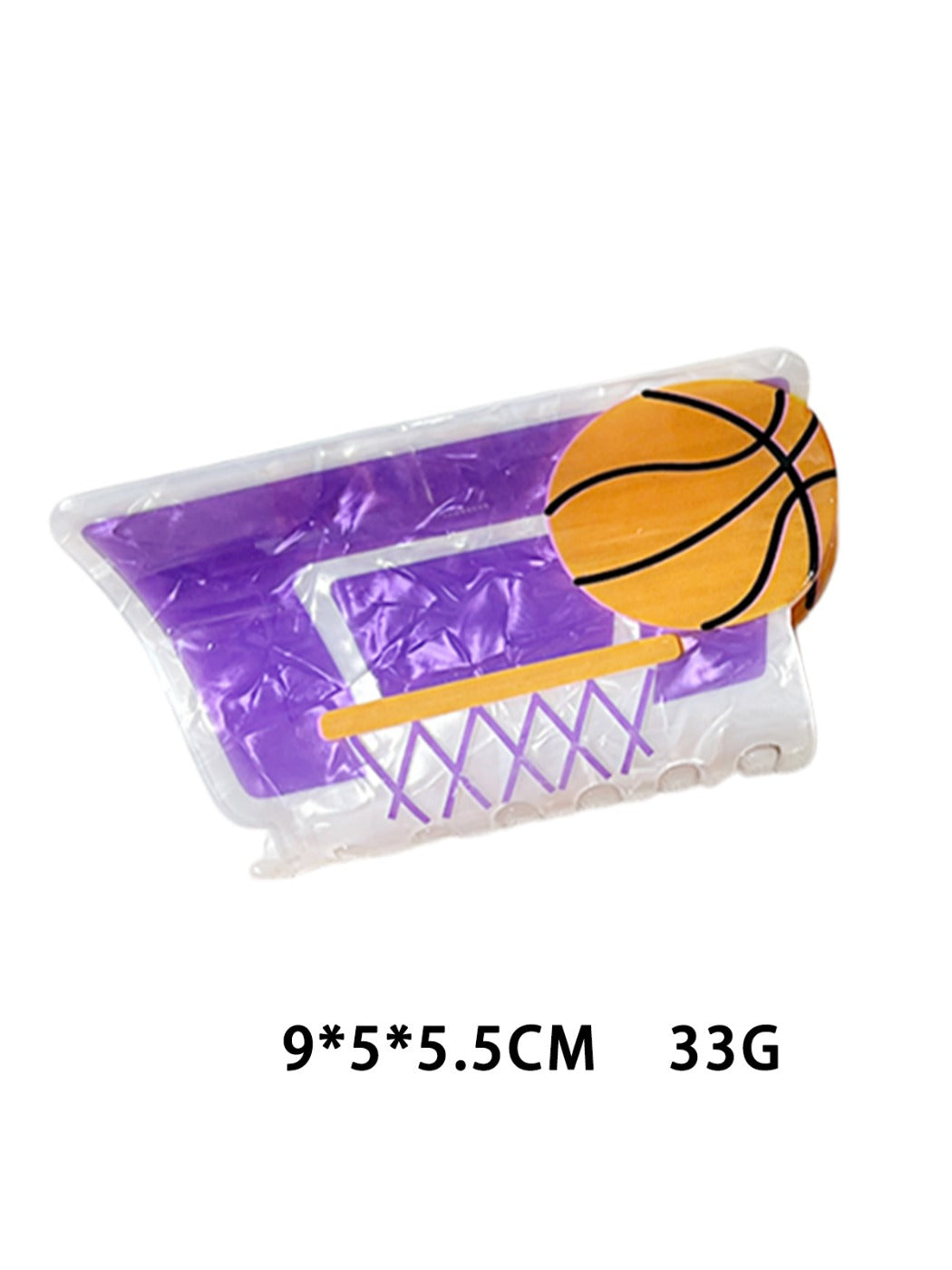 Beau claw clip soccer ball design shown from side with open claws visible