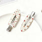 Beau - Heart Raindrop Print Snap Hair Clip, overview