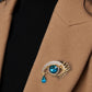 Brovia - Blue Eye Drop Brooch - view 3