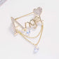 Brovia - Gold Ange Heart Brooch - view 3