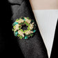 Brovia - Leaf Wreath Brooch - view 3