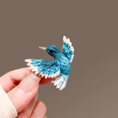 Brovia - Flying Hummingbird Brooch - view 3