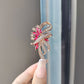 Brovia - Looping Floral Spray Brooch - view 3