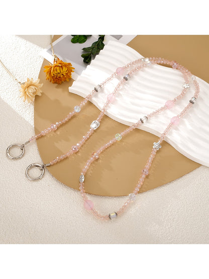 Keypus - Acrylic Heart Beaded Crossbody Phone Chain