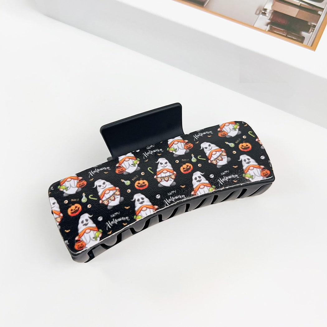 Beau - Halloween Ghost Print Claw Clip