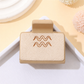 Western zodiac symbol hair claw - Aquarius front view