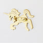 Brovia - Unicorn Openwork Silhouette Brooch, detail view