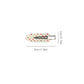 Beau - Heart Raindrop Print Snap Hair Clip, detail view
