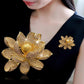 Brovia - Layered Lotus Brooch - view 4