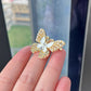 Brovia - White Layered Butterfly Brooch - view 4