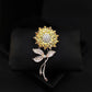 Brovia - Sunflower Leaf Stem Brooch - view 4