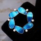 Brovia - Blue Feather Wreath Brooch - view 4