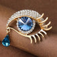 Brovia - Blue Eye Drop Brooch - view 4