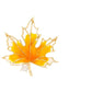 Brovia - Orange Leaf Outline Brooch - view 4