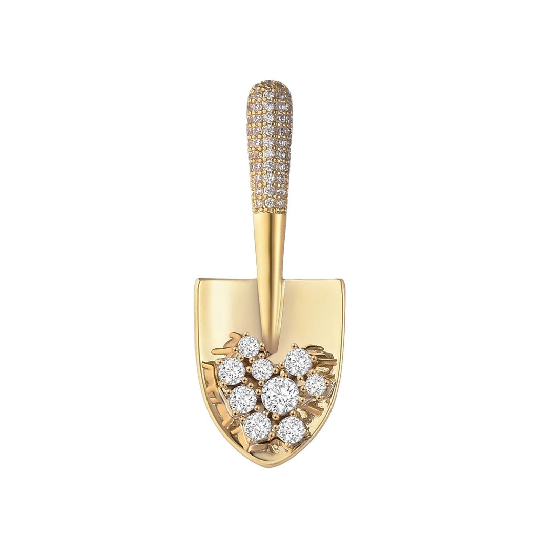 Brovia - Floral Shovel Brooch - view 4