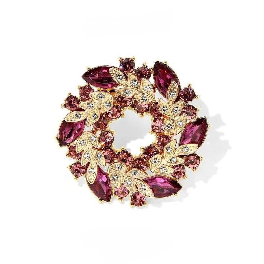 Brovia - Leaf Wreath Brooch - view 4