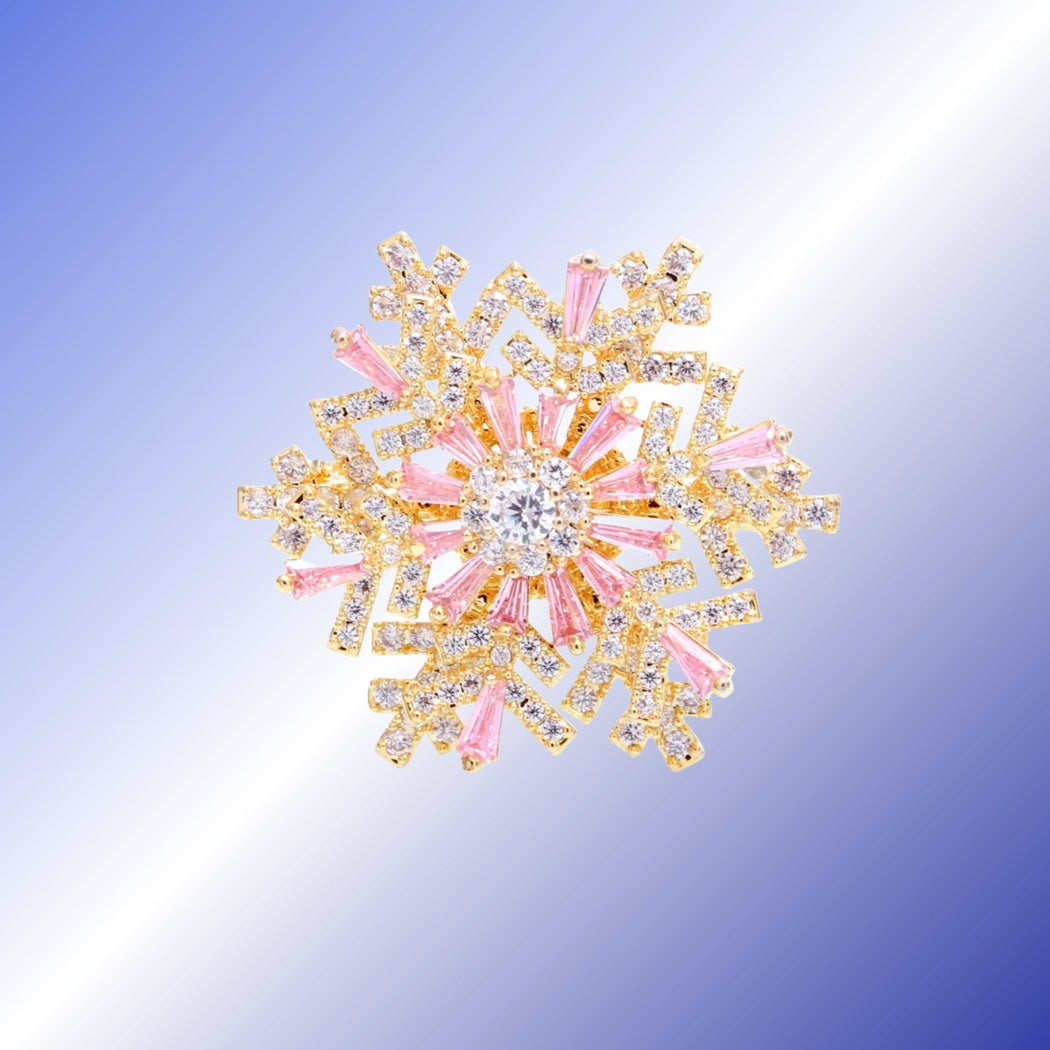 Brovia - Layered Snowflake Brooch - view 4
