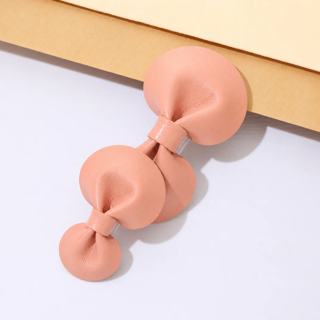 Beau - Solid Bow Elongated Barrette | retained single-variant image | source 04