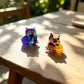 Beau - Glossy Acetate Cat and Dog Motif Claw Clip