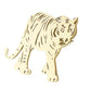 Brovia - Tiger Stripe Cutout Silhouette Brooch, detail view