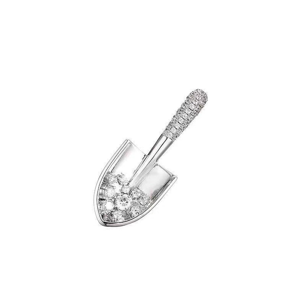 Brovia - Floral Shovel Brooch - view 5