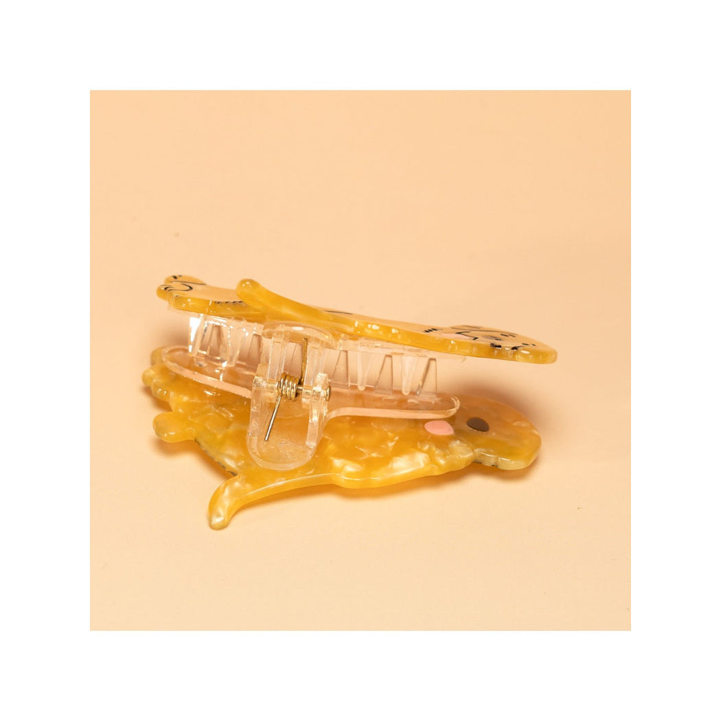 Beau - Cute Yellow Dog Hair Clip, detail view