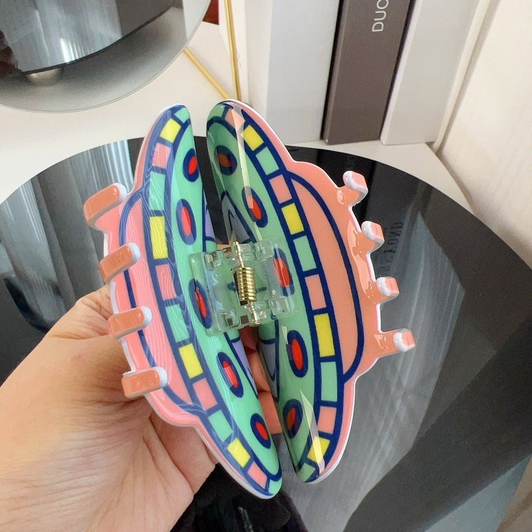 Beau - Funny Cartoon Spaceship Claw Clip