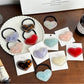 Gifty-Heart Acetate Hair Clip Ponytail Holder Edge Clip