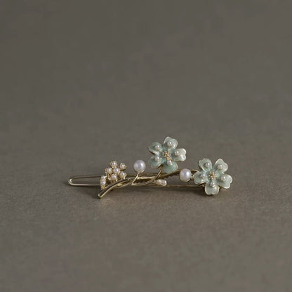 Beau - Floral Branch Bead Detail Hair Pin, variant view