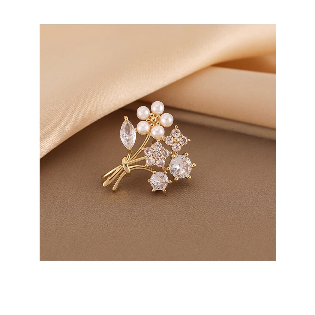 Brovia - Floral Bouquet Brooch - view 6