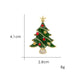 Brovia - Christmas Tree Star Brooch, detail view