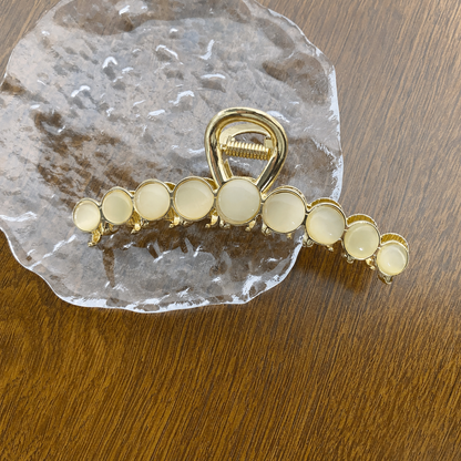 Beau - Iridescent Round Bead Hair Claw - image 5