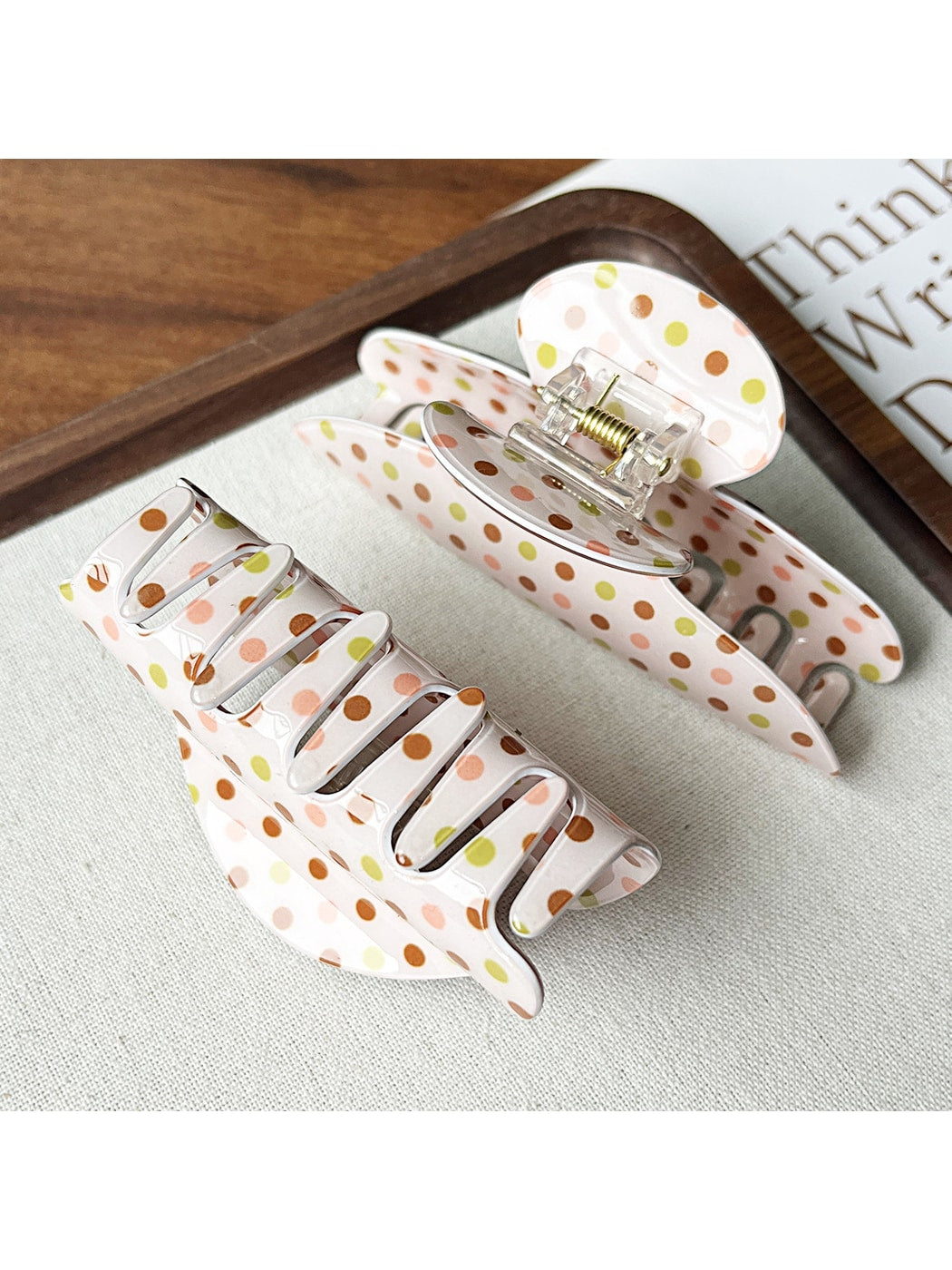 Beau - Modern Candy Polka Dot Claw Clip