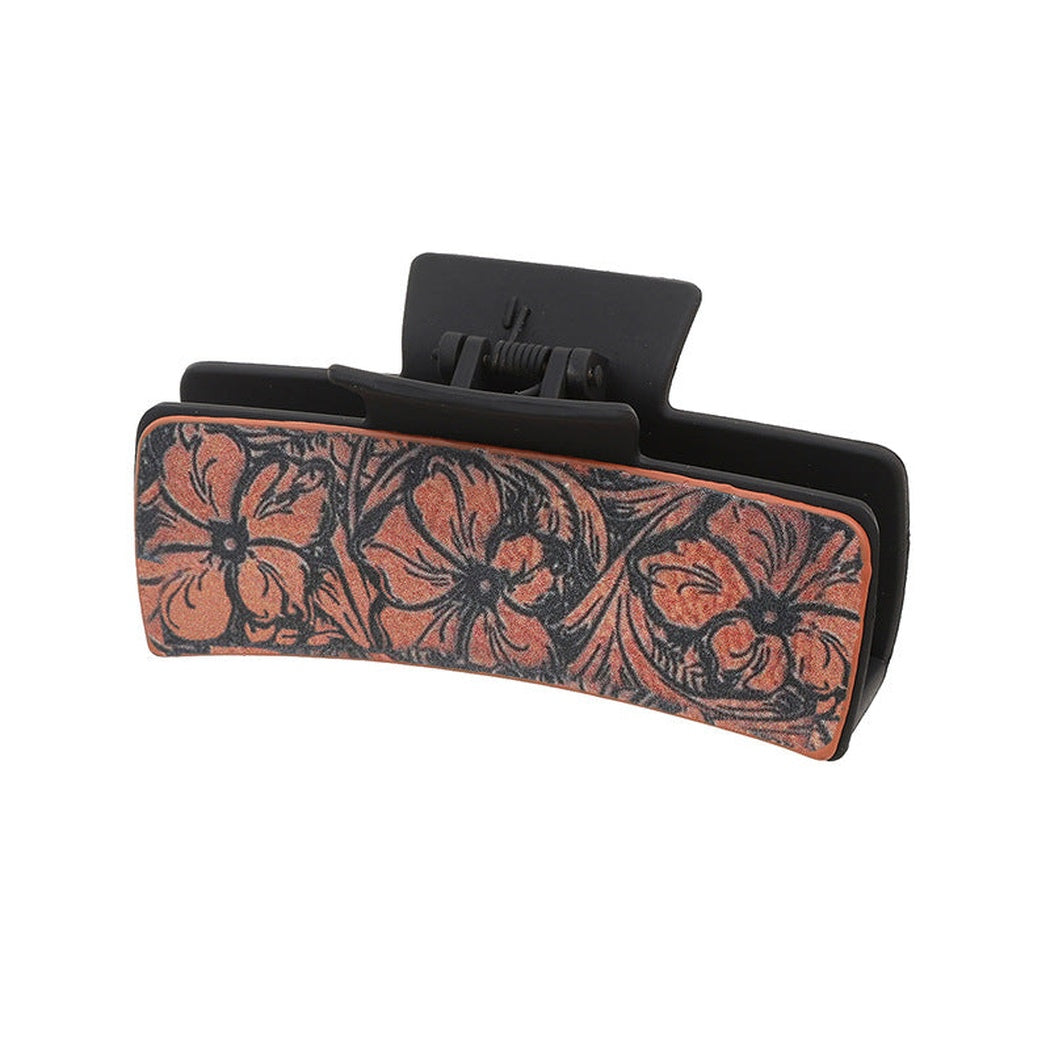 Vintage western print hair claw - 90030