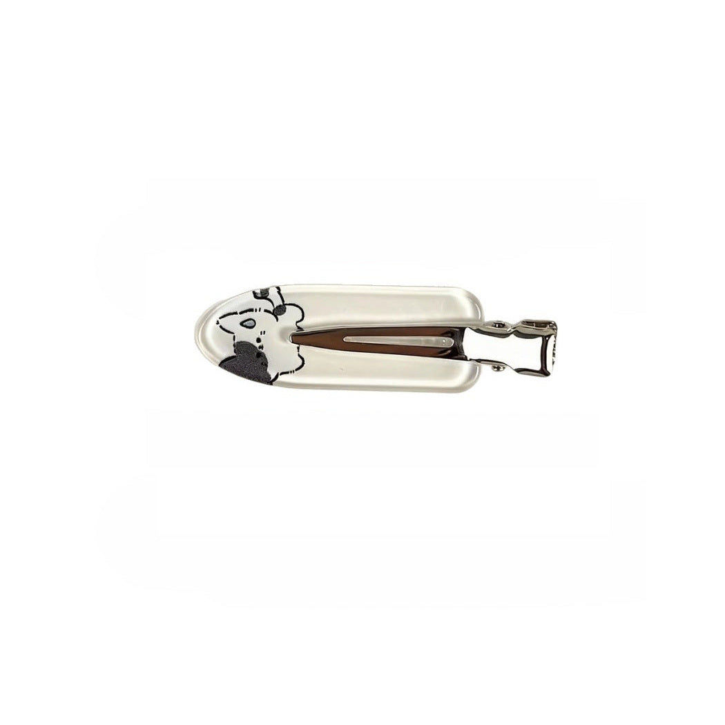 Beau - Cat Character Clear Snap Hair Clip, variant view