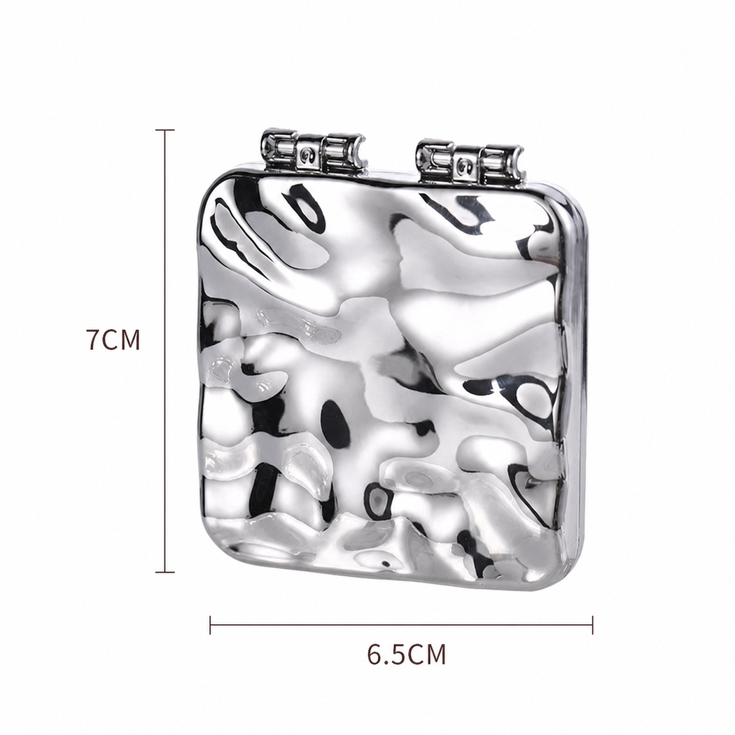 Mirroray - Hammered Square Folding Mirror - variant 47520681296043