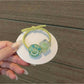 Gifty - Smiley Face Plaid Printed Ponytail Hair Tie