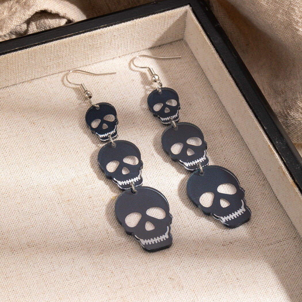 Earedge - Halloween Spooky Motif Drop Earrings, variant view