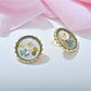 Earedge - Oil Painting-Inspired Floral Stud Earrings